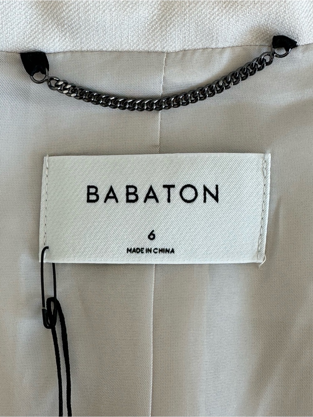 Babaton Double-Breasted Light Cream Blazer - Picture 4 of 5